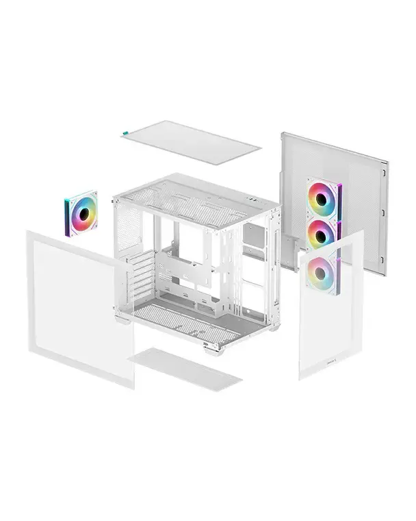 ქეისი Deepcool, CG530 4F WH, Case White