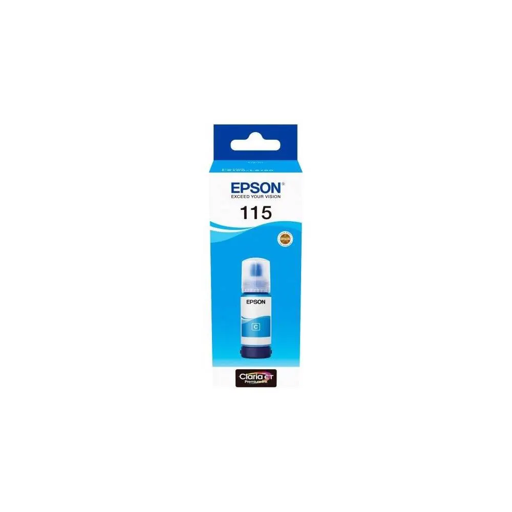 Epson კარტრიჯის მელანი I/C (b) L8160/L8180, 115 ECOTANK CYAN INK BOTTLE