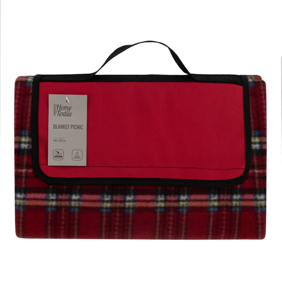 პლედი Ardesto Blanket Picnic 130x170cm, 100% polyester, red tartan