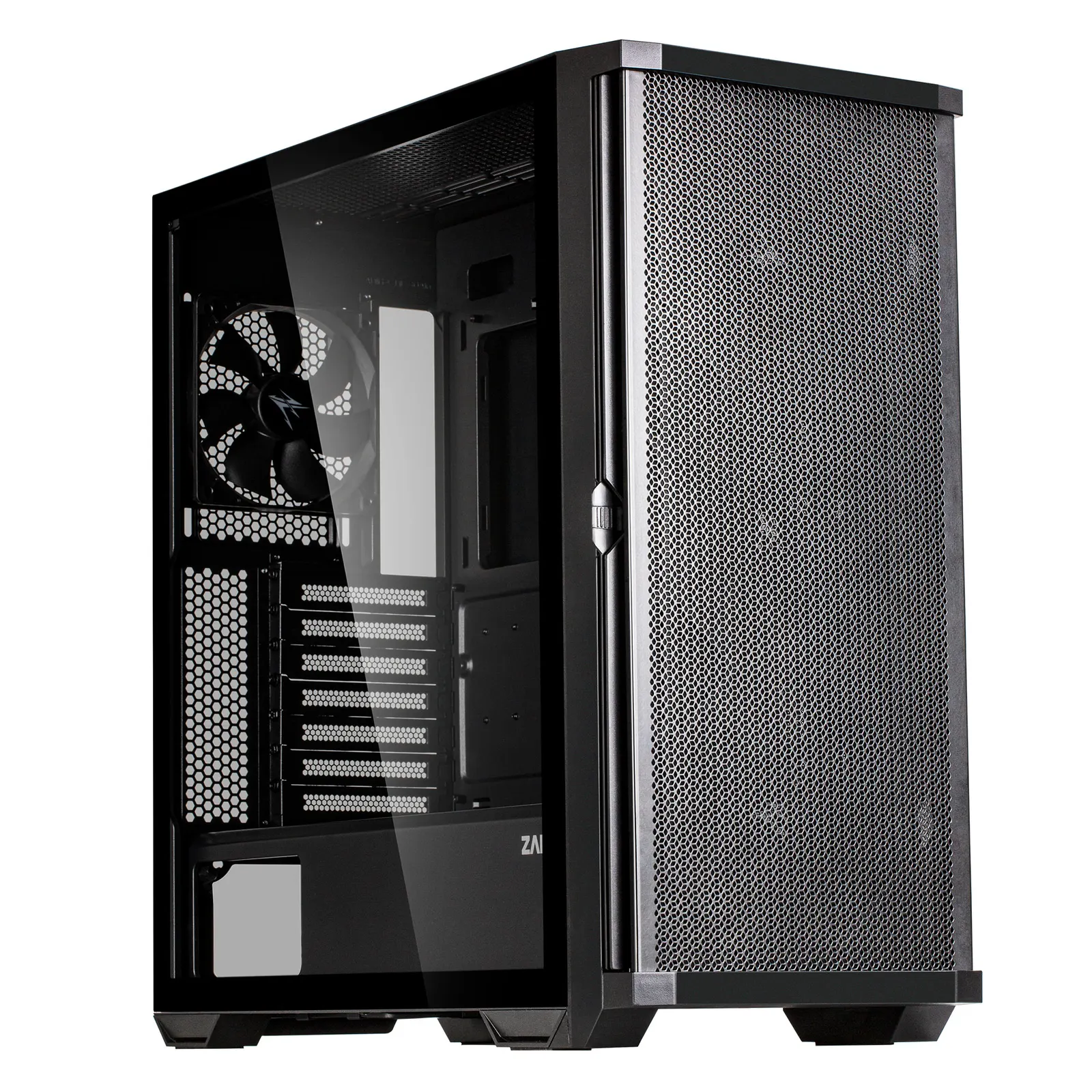 ქეისი Zalman Computer case Z10, without PSU, 2xUSB3.0, 1xUSB Type-C, 3x140mm Black fans, 1x120mm Black fans, TG Side Panel, EATX, Black
