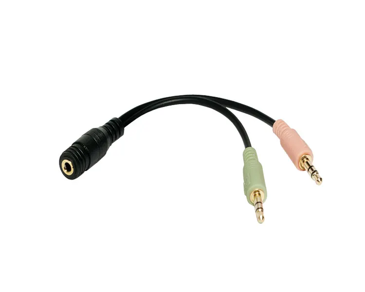 ადაპტერი Logilink CA0020 Audio adapter 3.5 stereo 4p. female to 2 x 3.5 stereo male
