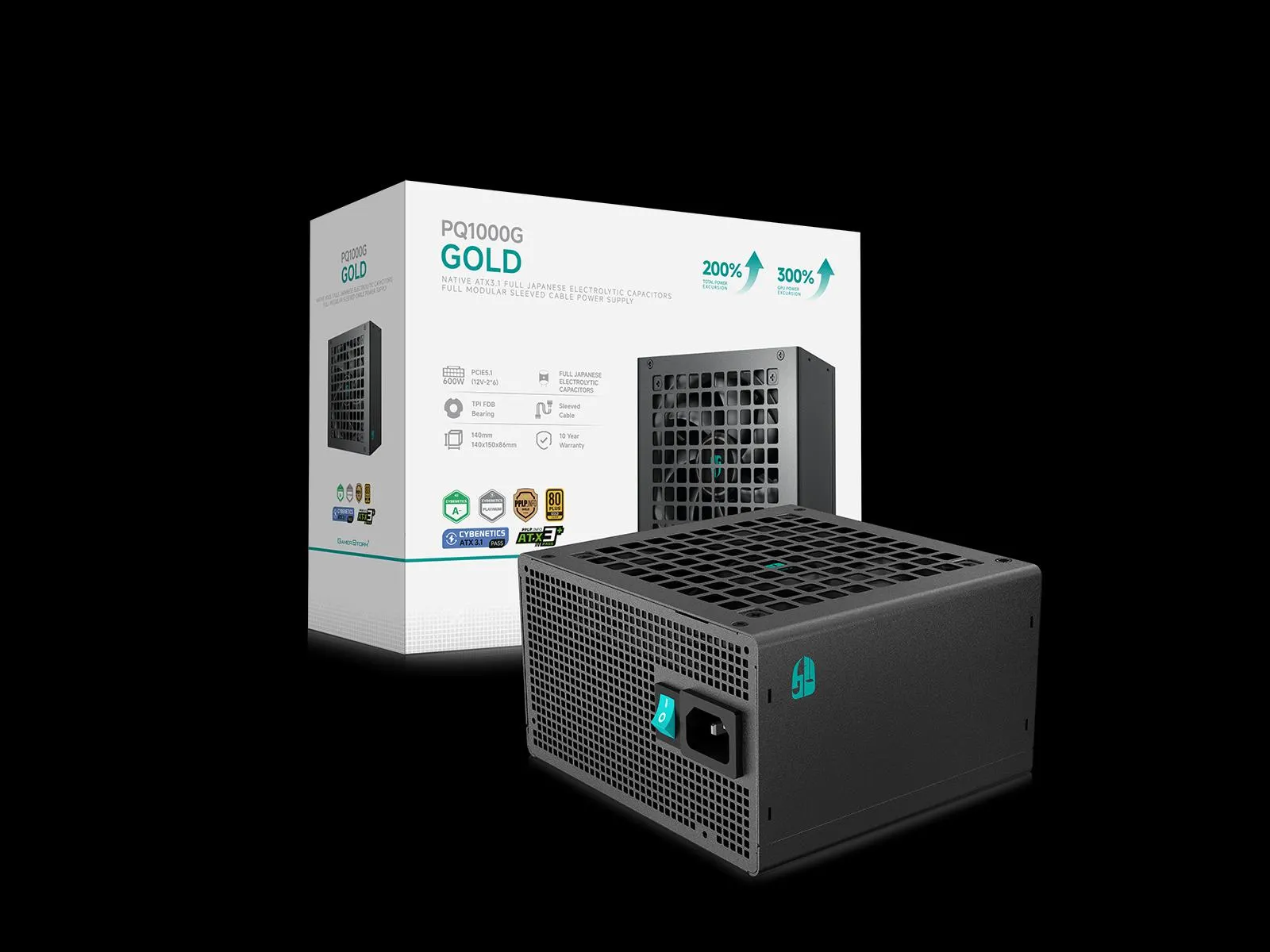 კვების ბლოკი Deepcool, PQ1000G, PSU, Black