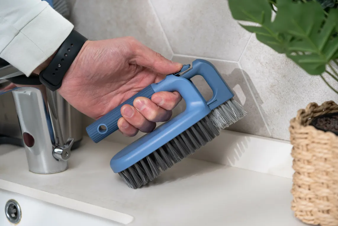 ჯაგრისი Ardesto Washing brush 2 in 1 13.9x7x9cm, plastic, blue