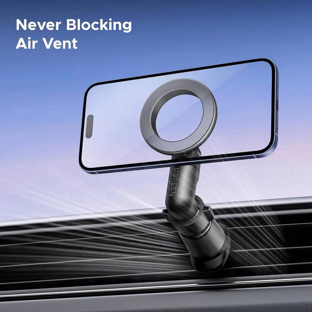 მობილურის დამჭერი UGREEN LP923 (65185), Air Vent Magnetic Car Phone Mount, Space Gray