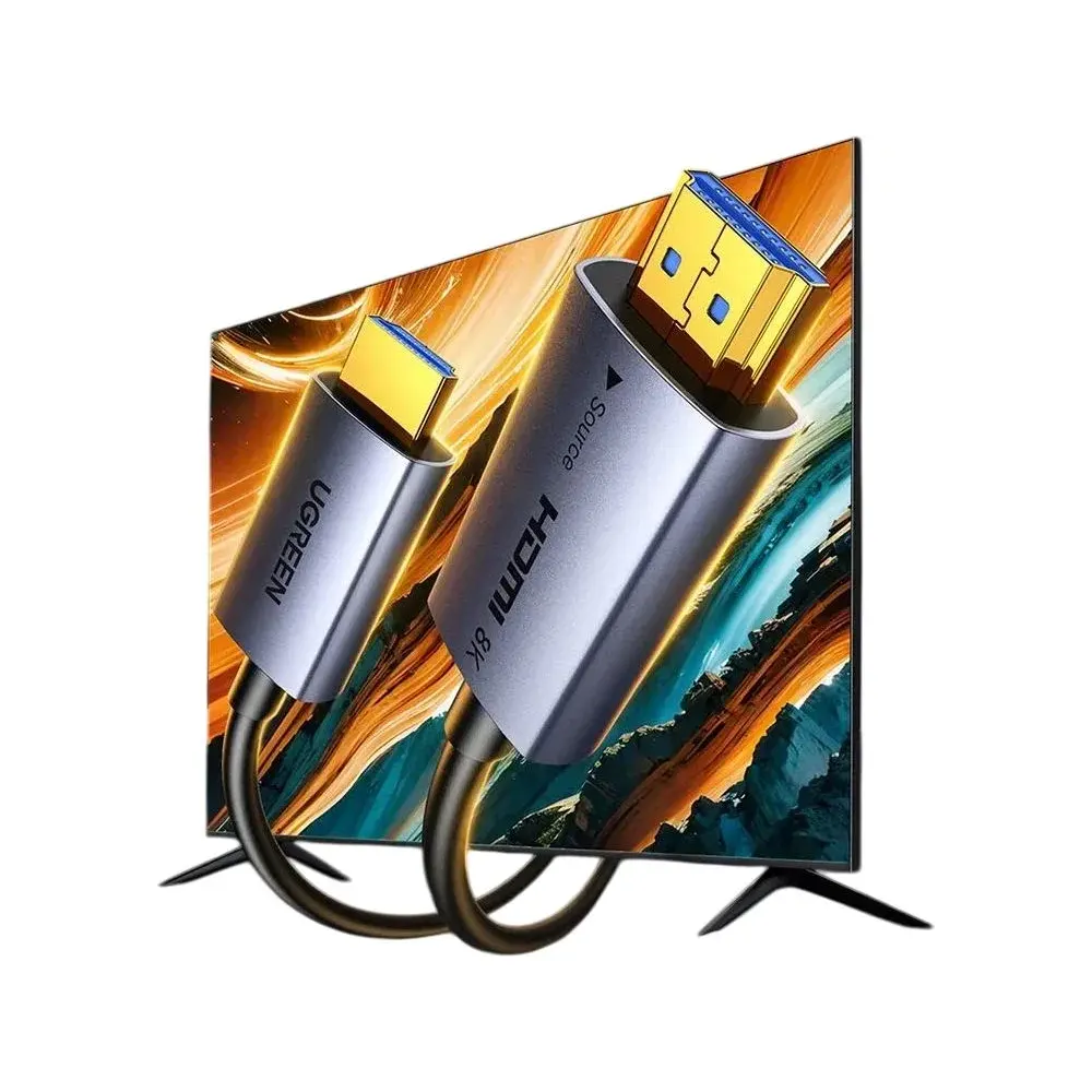 UGREEN HD183 (55509), 8K, Fiber Optic HDMI To HDMI Cable, 40m, Grey/Black
