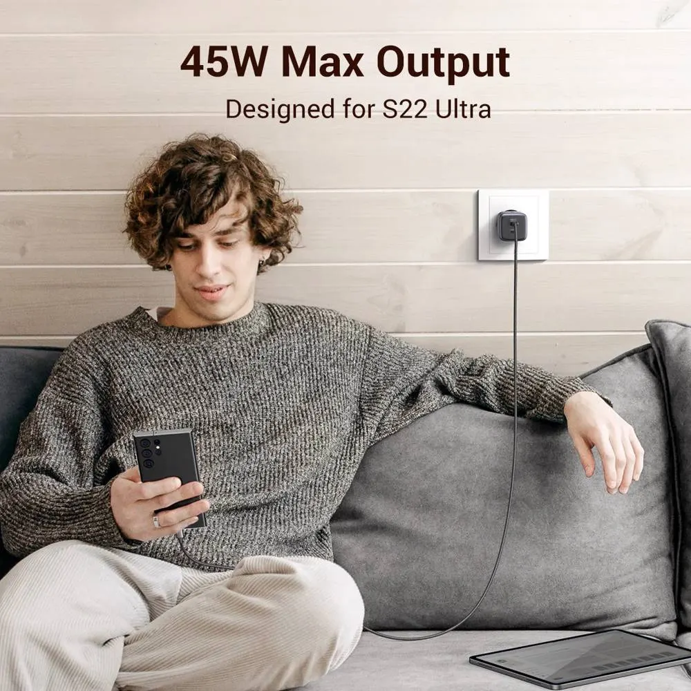 Charger UGREEN CD294 (90573) Nexode, 45W, Type-C, Gray