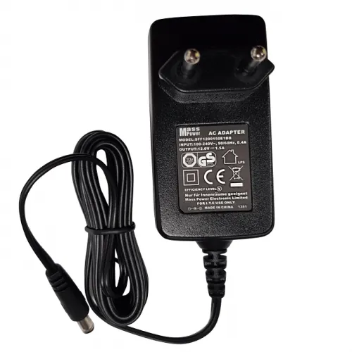 კვების ადაპტერი European Style Power Supply 12V/1.5A