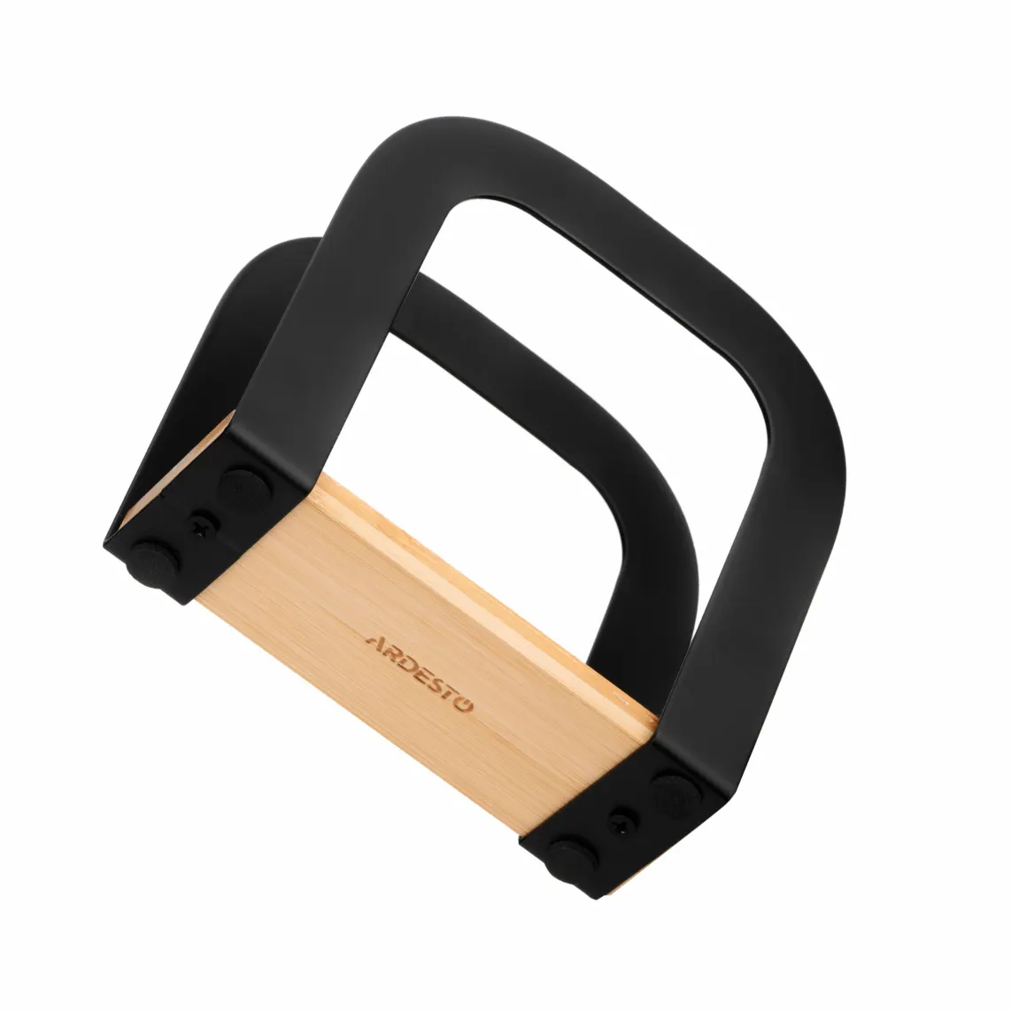 ხელსახოცის სადგამი Ardesto Napkin holder Midori 12x4.5x12cm, metal, bamboo, black