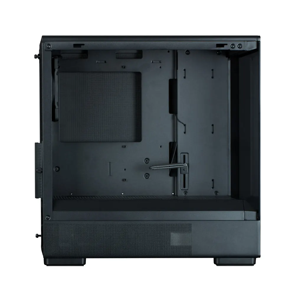 ქეისი Zalman PC case P10 without PSU, 1xUSB3.0, 1xUSBType-C, 1x120mm ARGB, VGA 384mm, LCS ready, TG Side Panel, mATX, black