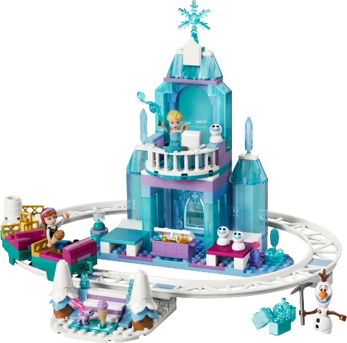 კონსტრუქტორი LEGO Disney Princess Elsa's Ice Castle & Snow Ride Adventure 43281