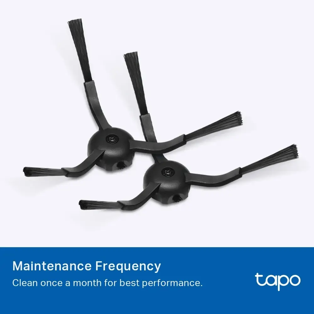 TP-Link, Tapo RVA105, Robot Vacuum Replacement Kit Main Brush ×1, Side Brush ×2, Washable HEPA Filter ×2