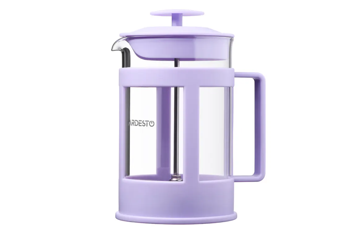 ჩაიდანი ARDESTO French press Fresh, 800 ml, lilac, plastic, glass
