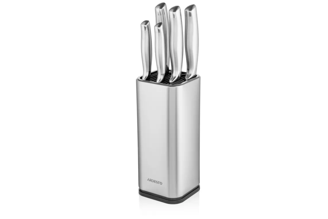 Ardesto Knife set Gemini 6 pcs, s/s, block: s/s, plastic