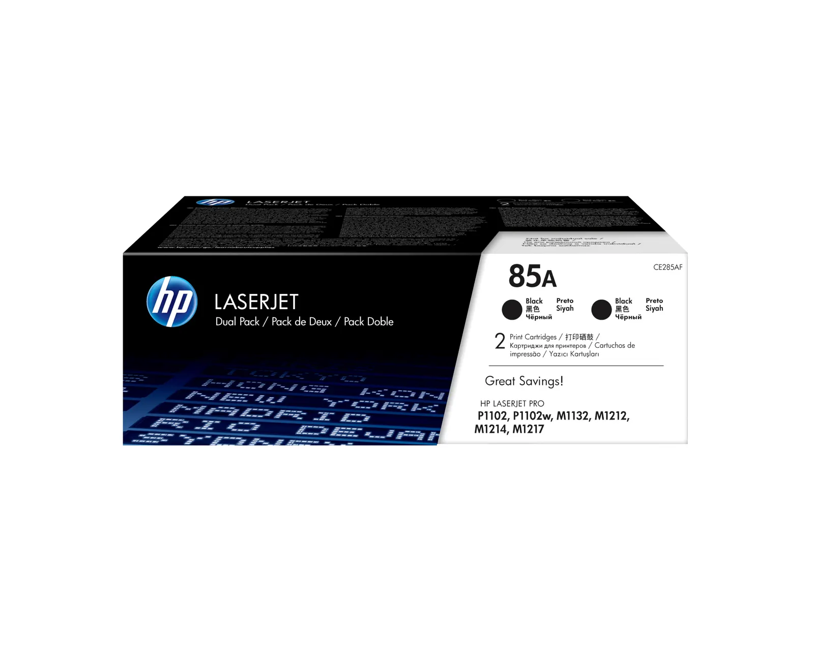 HP 85A Black Dual Pack LaserJet Toner Cartridges