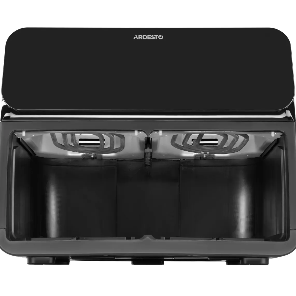 აეროგრილი ARDESTO Air fryer 1700W, bowl-2*4.5L, touch control, 7 auto programs, plastic, black