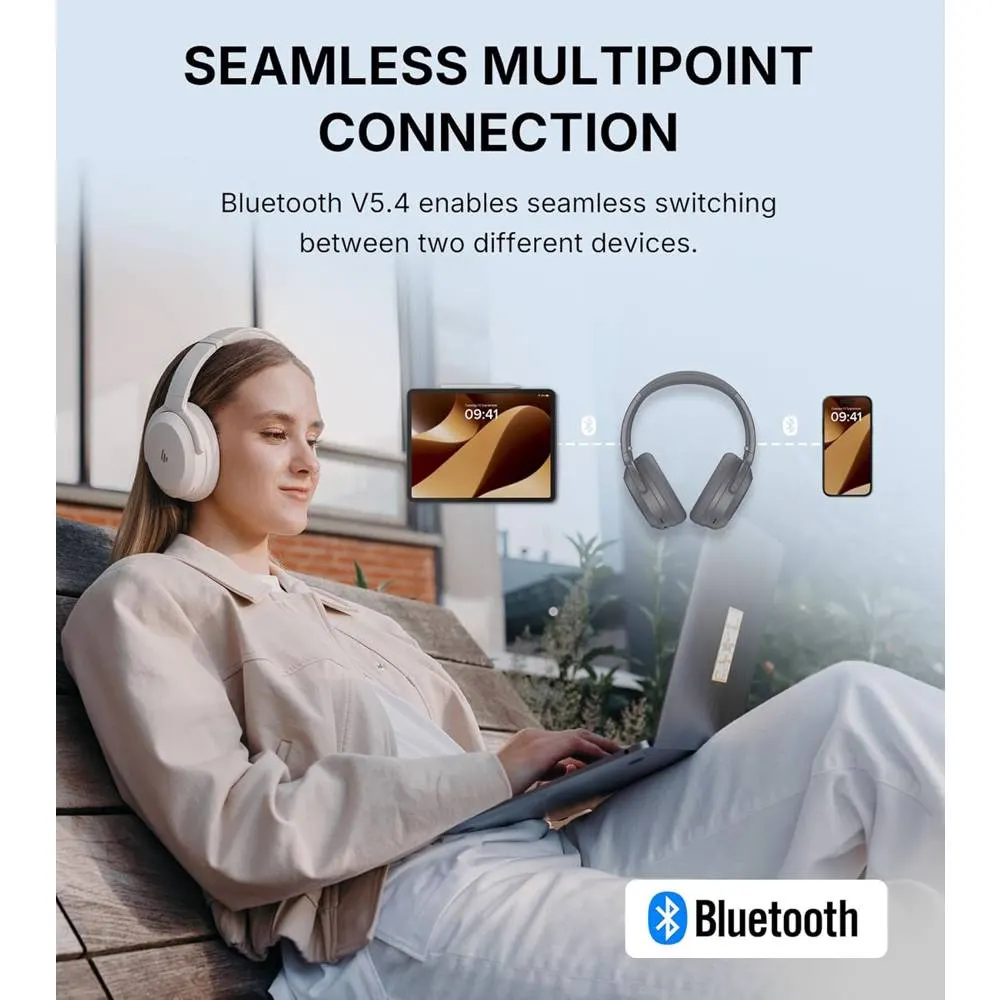 ყურსასმენი Edifier WH700NB Pro, Headset, Wireless, Bluetooth, With ANC, Grey
