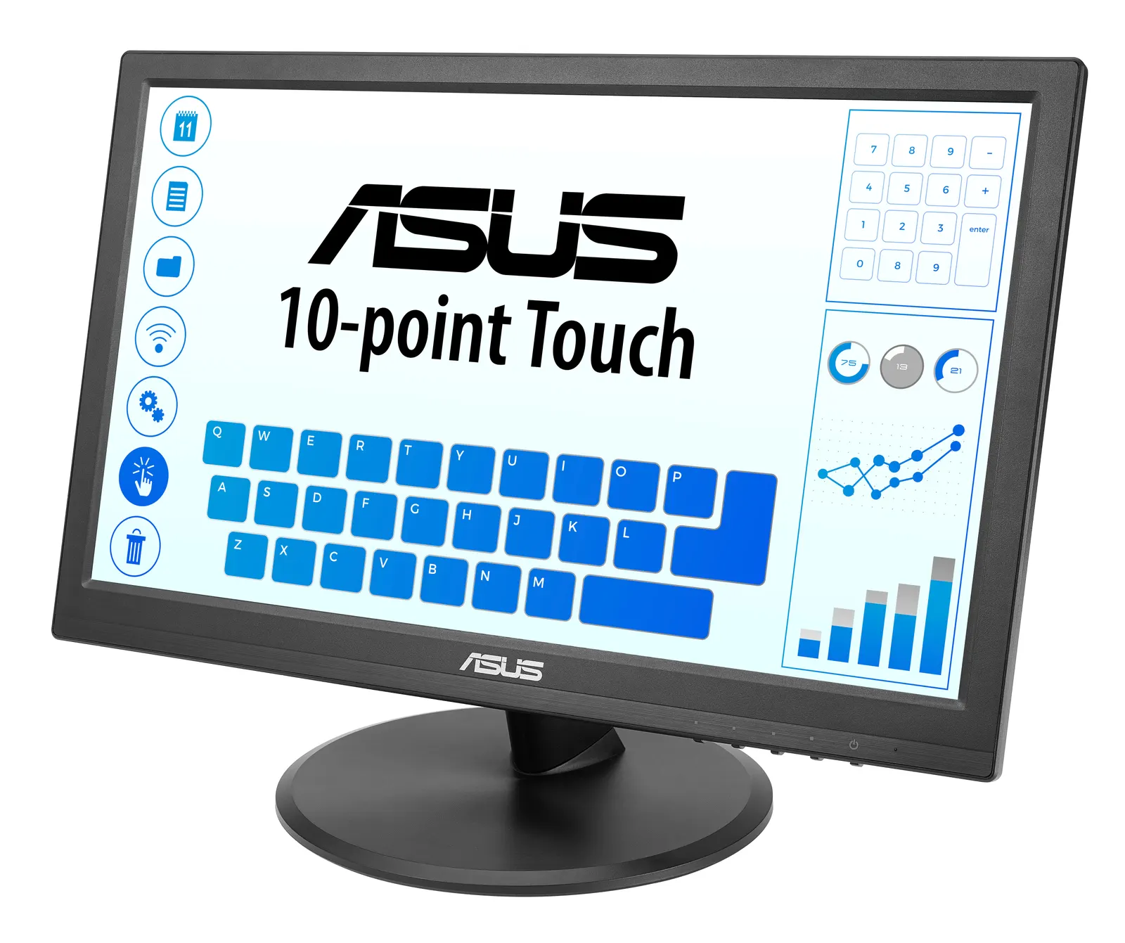 მონიტორი Monitor Asus 15.6" VT169HE D-Sub, HDMI, IPS, Touch Screen