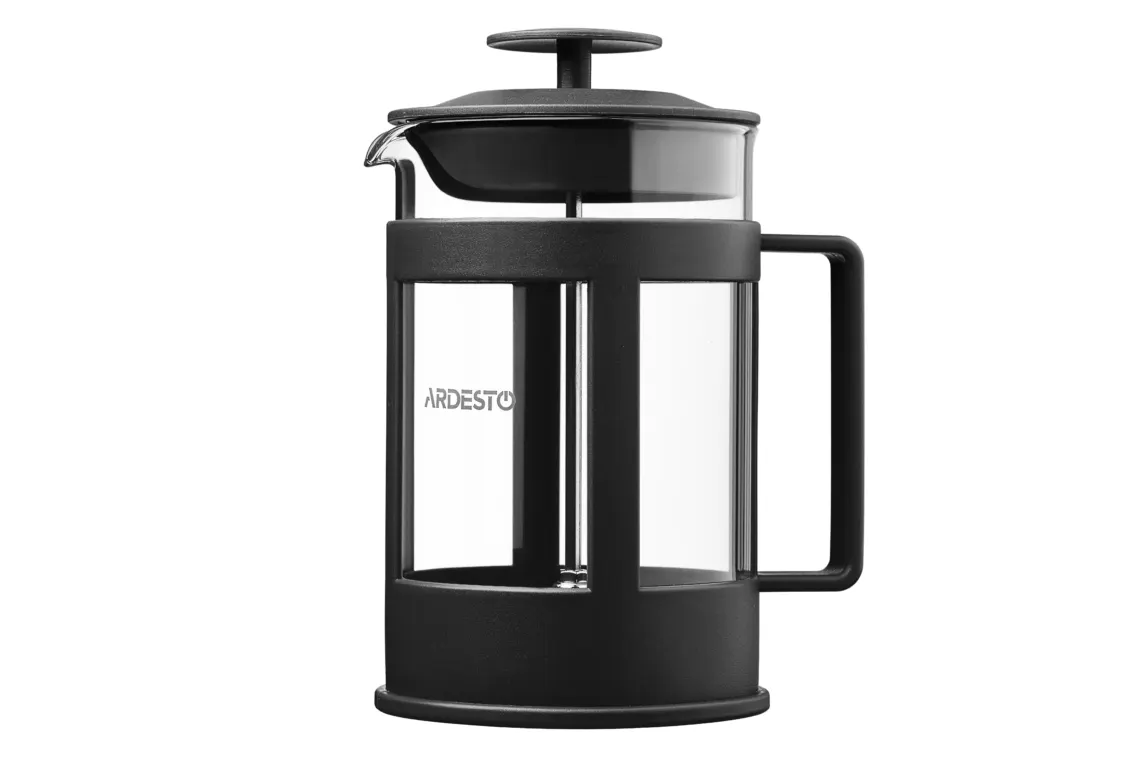 ჩაიდანი ARDESTO French press Fresh, 800 ml, black, plastic, glass