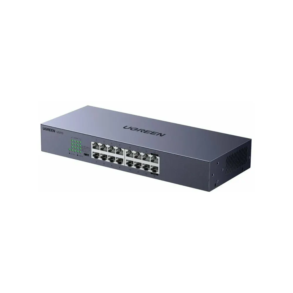 სვიჩი UGREEN CM939 (75289EU), 16-Port Gigabit, Switch, Grey