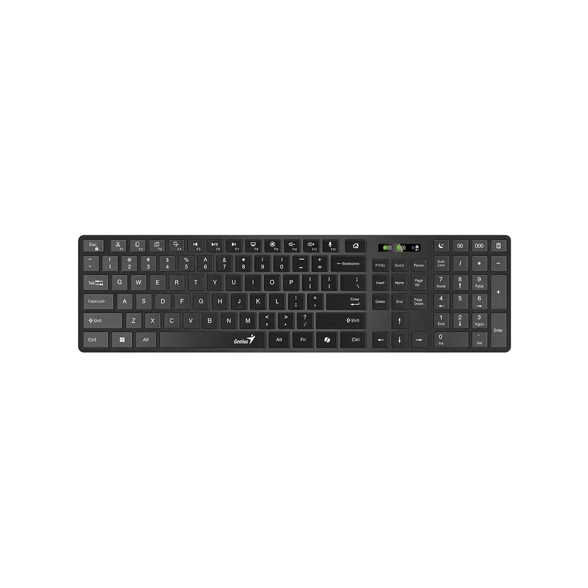 კლავიატურა Genius, SlimStar 7250BT, AI Copilot Key, Keyboard, Black