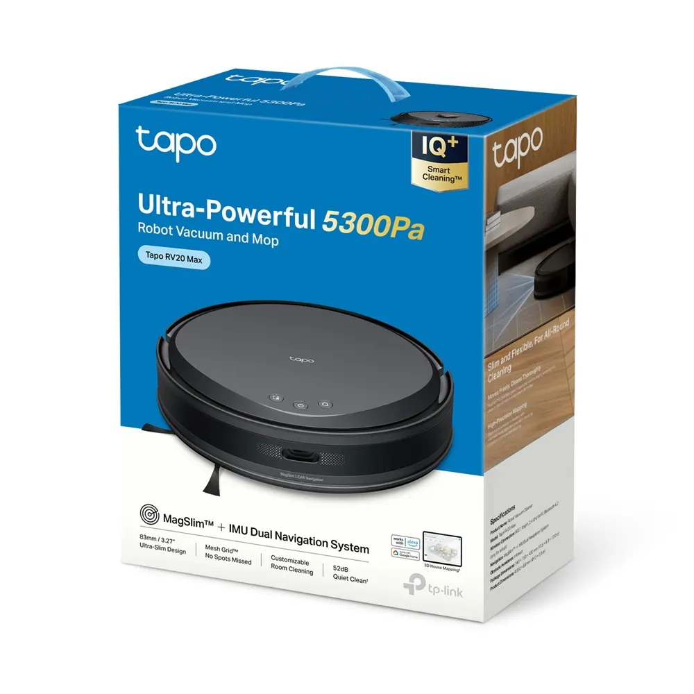 რობოტი მტვერსასრუტი TP-Link Tapo RV20 Max Robot Vacuum