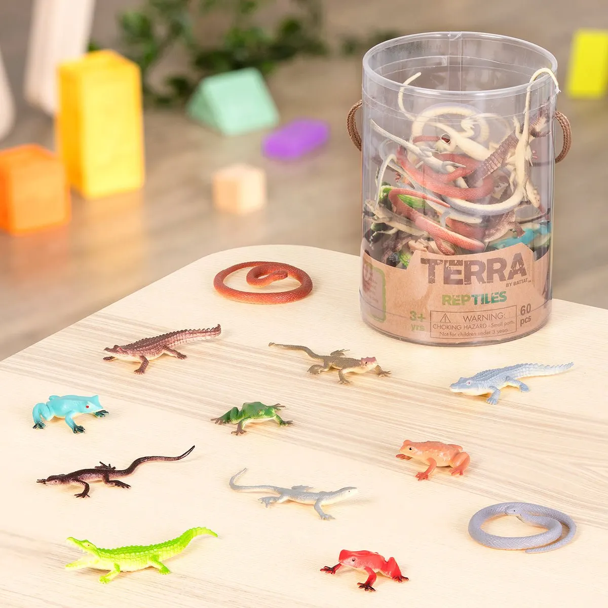 საგანმანათლებლო სათამაშო Terra REPTILES IN TUBE
