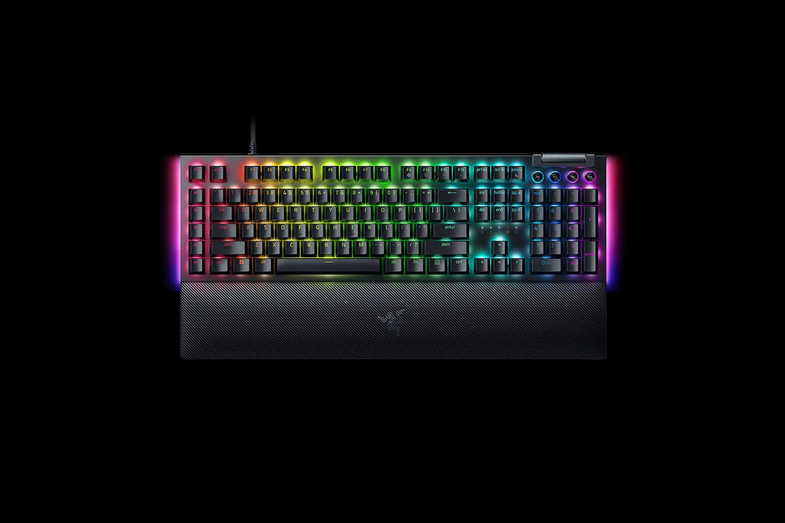 კლავიატურა Razer Keyboard mechanical BlackWidow V4, 114key, Green Switch, USB-A, EN, RGB, black