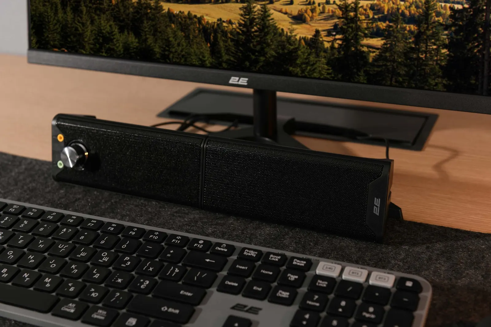 დინამიკი 2E Personal Computer Speaker PCS203, 2.0, USB, Metal Black