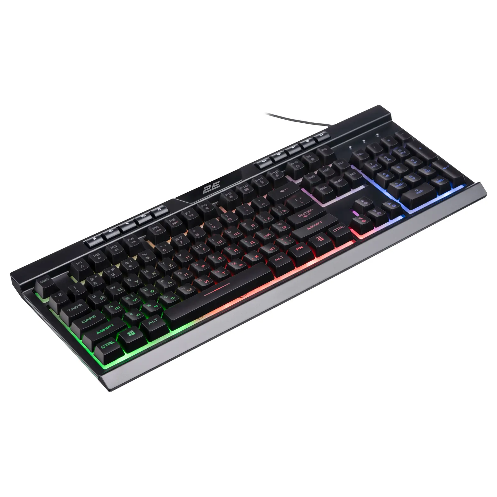 კლავიატურა 2E GAMING Keyboard KG300 LED USB Black Ukr