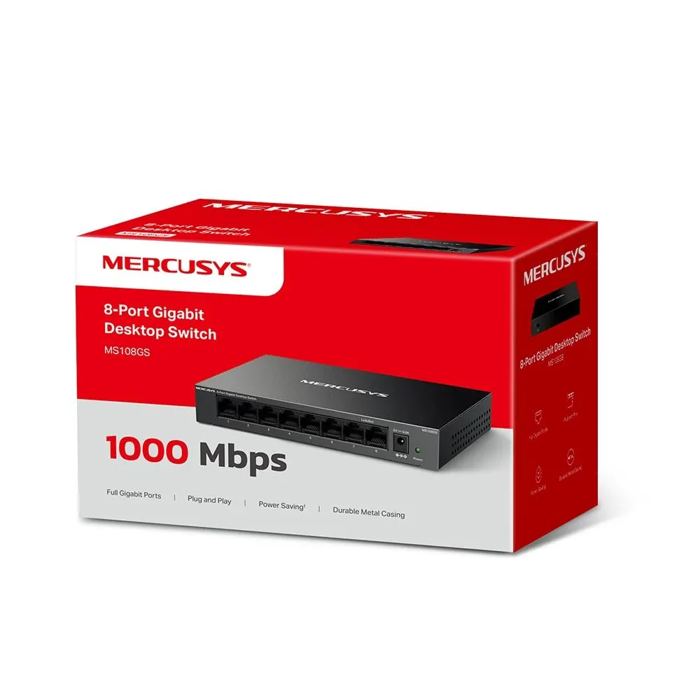სვიჩი MERCUSYS, MS108GS, Switch
