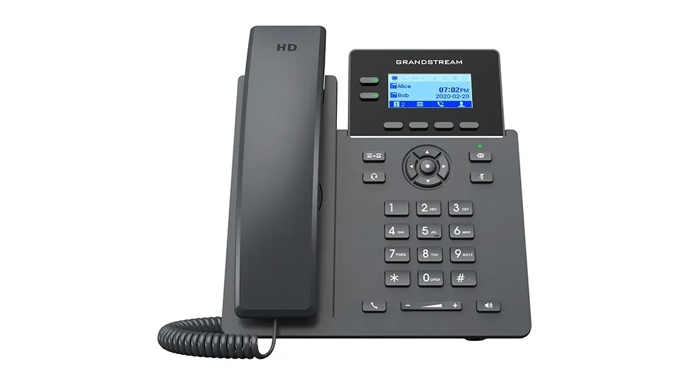 IP ტელეფონი GRP2602G - PoE, Gigabit Ethernet, Grandstream (კვების ბლოკით)