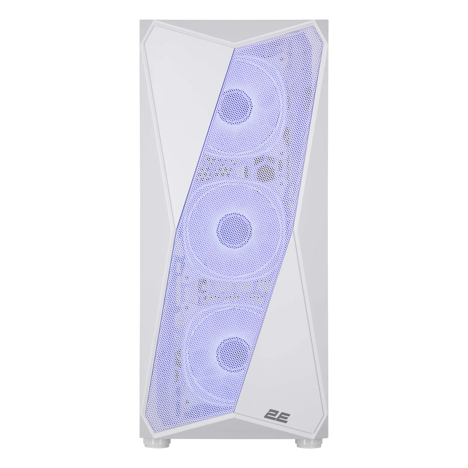 2E GAMING PC case Aruba G3313W, without PSU, 1xUSB3.0, 2xUSB2.0, 5x120mm ARGB, VGA 330mm, LCS ready, HUB, TG Side Panel, ATX, white