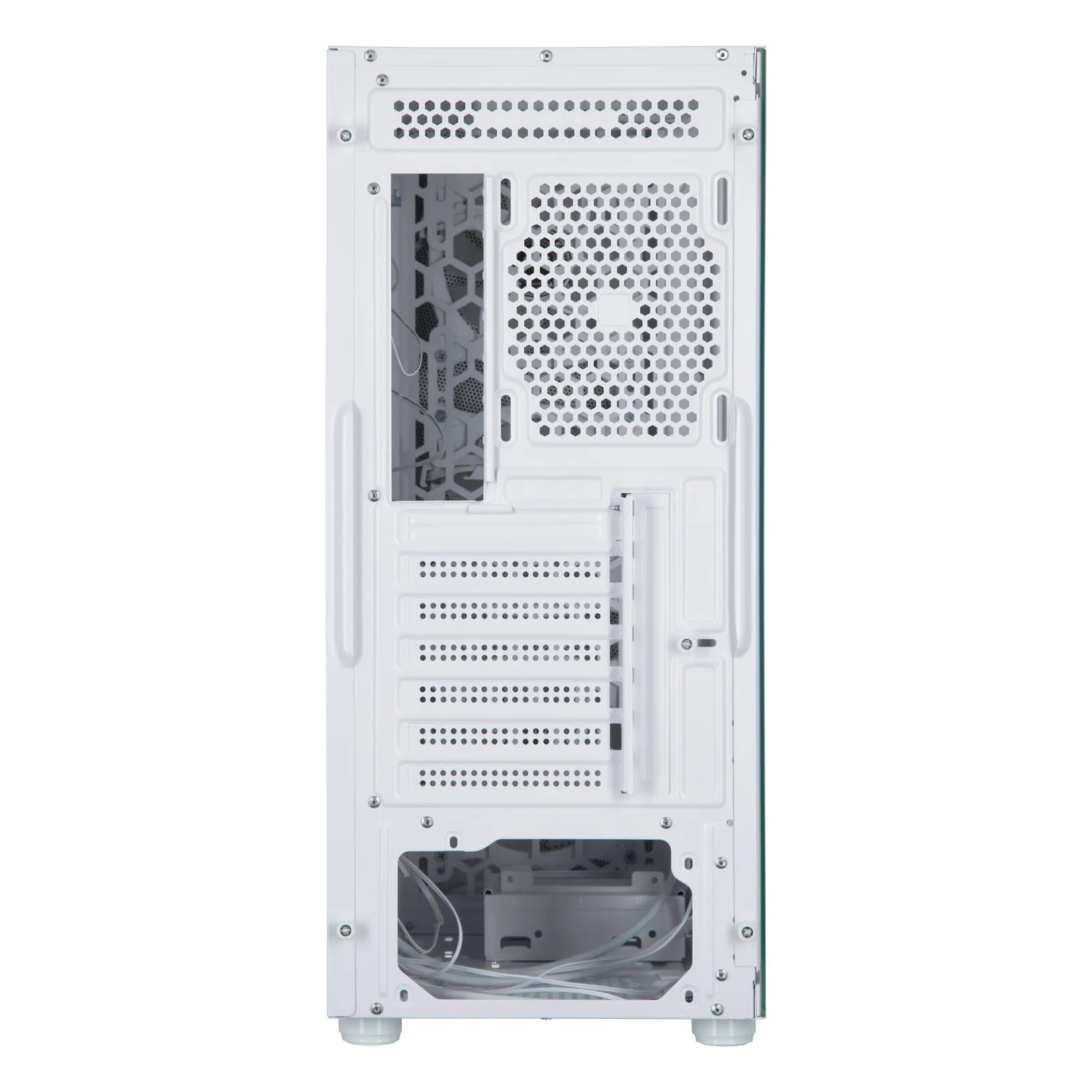 2E GAMING PC case Aruba G3313W, without PSU, 1xUSB3.0, 2xUSB2.0, 5x120mm ARGB, VGA 330mm, LCS ready, HUB, TG Side Panel, ATX, white