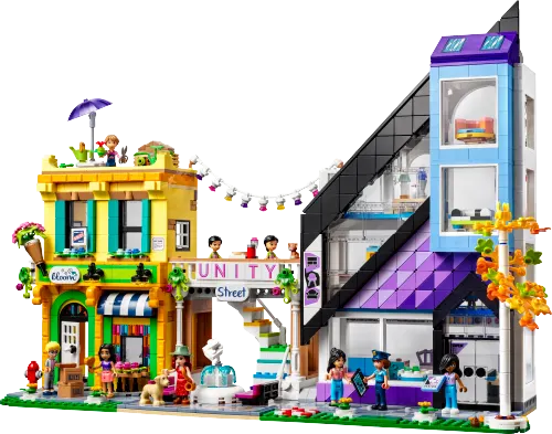კონსტრუქტორი LEGO Friends Downtown Flower and Design Stores 41732