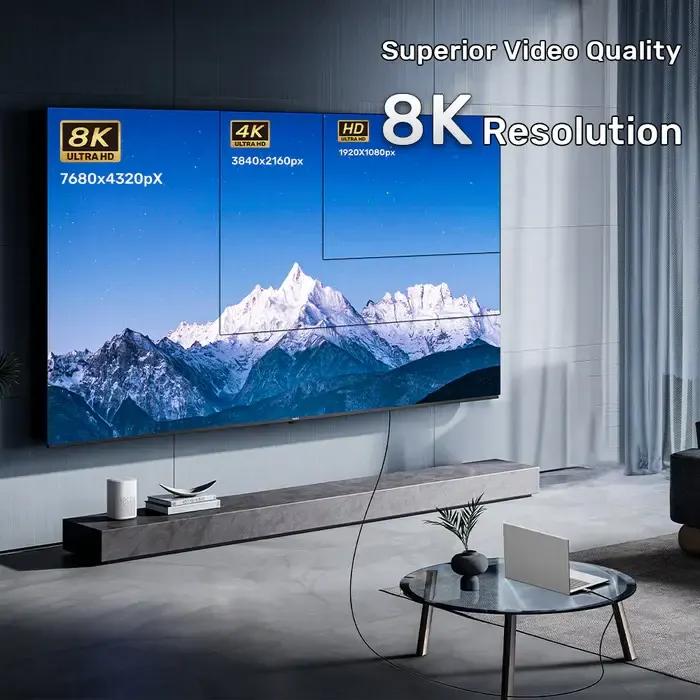 C11085GY01-60M, UNITEK, 60M Fiber Optic HDMI Cable 8K 60Hz
