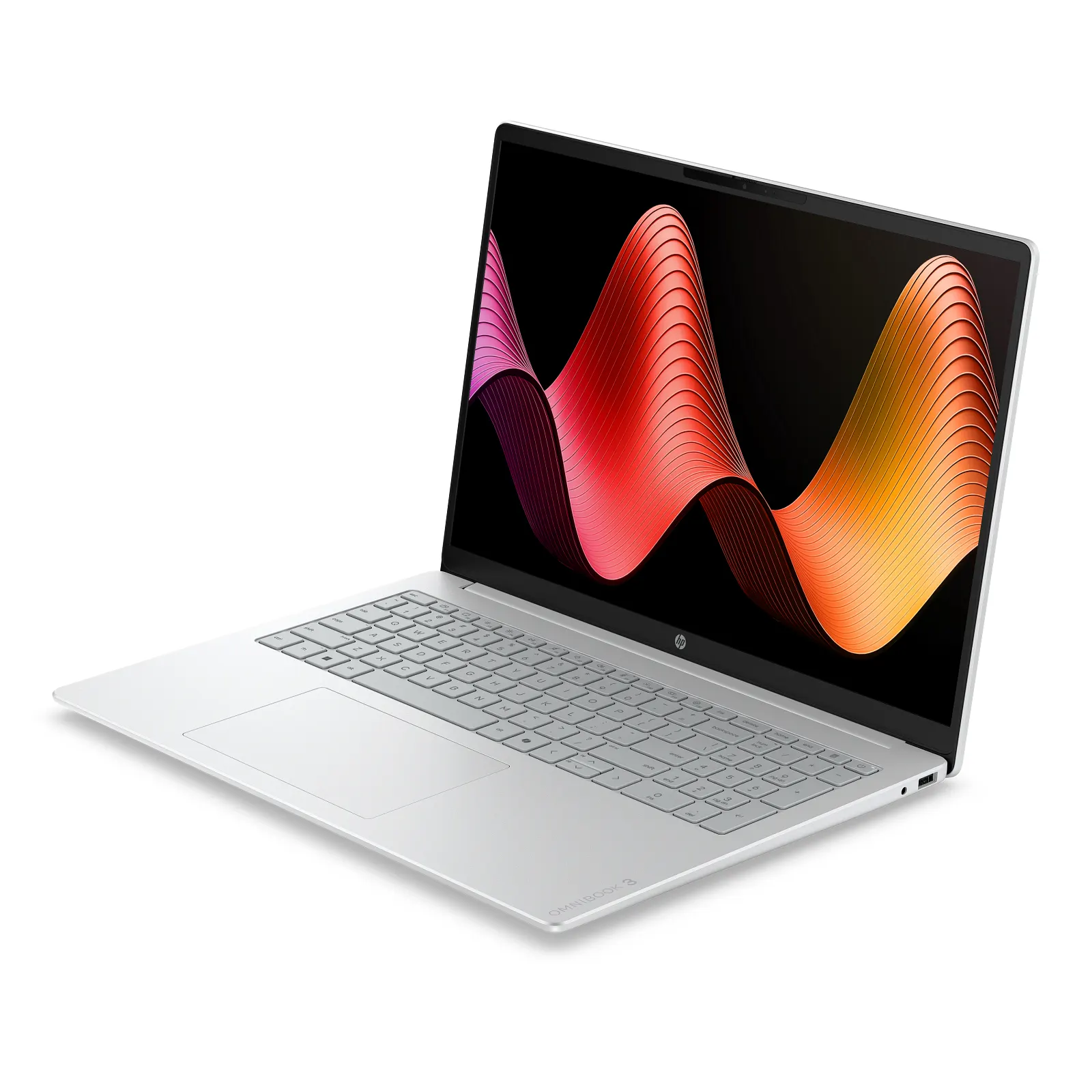 HP OmniBook 3 16 16-bu0039ci, 16", Core 5-120U, 16GB, 512GB, Glacier Silver