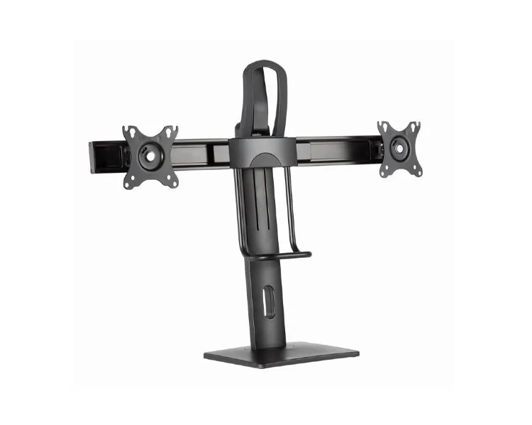 მონიტორის სადგამი Gembird MS-D2-01 Double monitor desk stand height adjustable 17"-27"