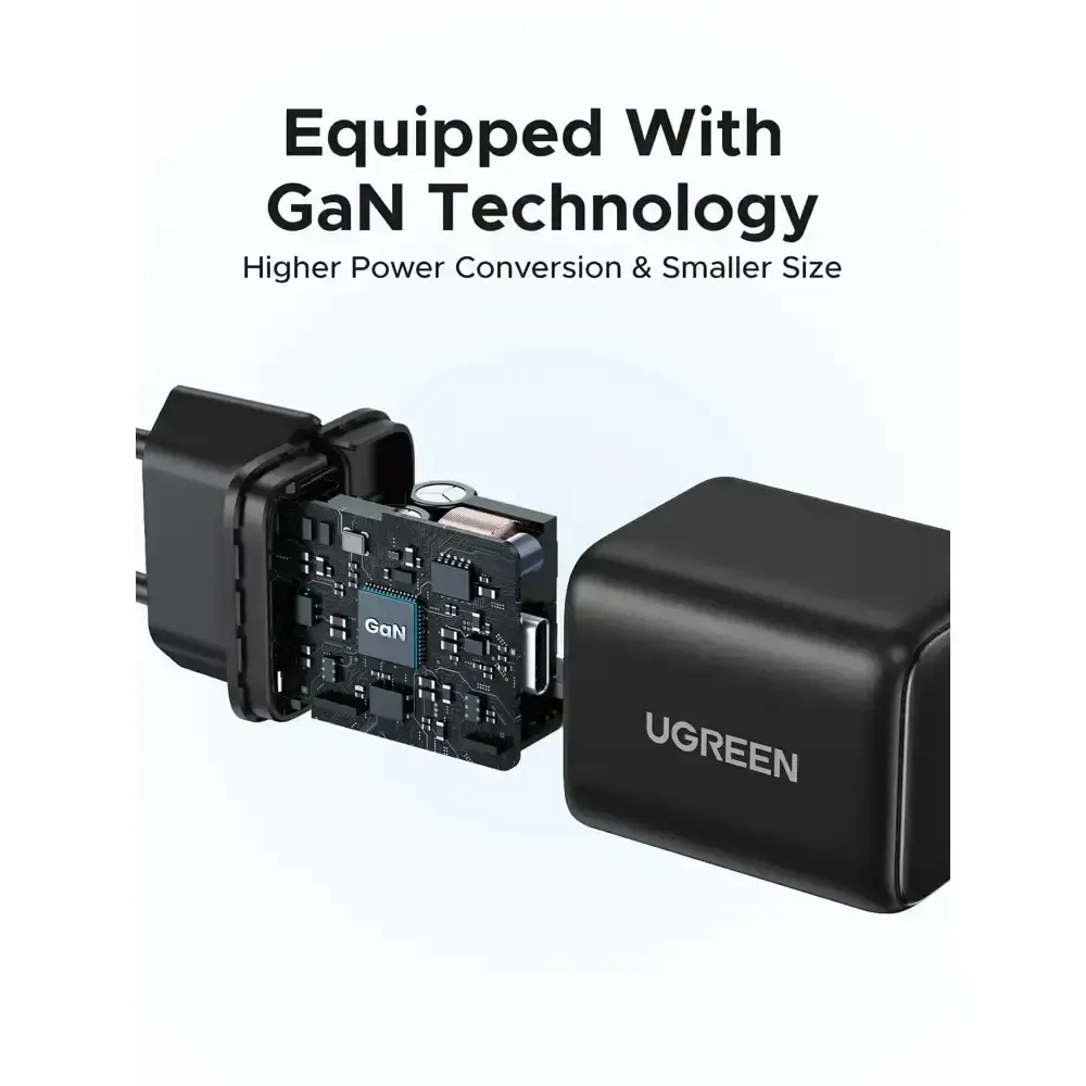 UGREEN X512 (55553), 20W, Type-C GaN Fast Charger, Black