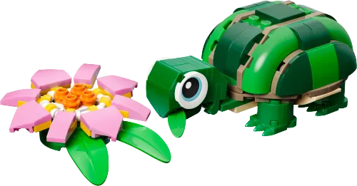 კონსტრუქტორი LEGO Creator Turtle with a Water Lily Flower 31377
