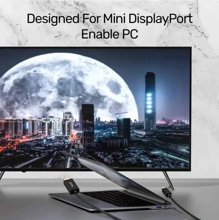 HDMI კაბელი V1152A, UNITEK, Adapter, Mini DisplayPort Male to HDMI Male Adapter cable 2M..