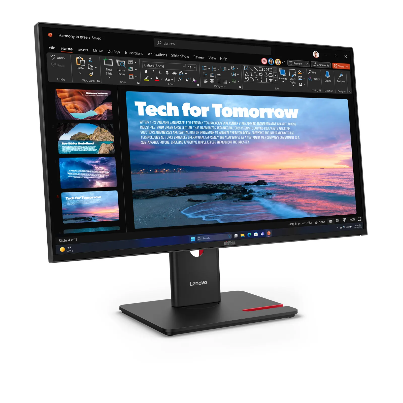 მონიტორი Lenovo ThinkVision T27QD-40, 27"2560x1440, IPS,120Hz,4ms, 1xHDMI,1xDP,1xDP Out, 1x RJ45,1xUSB-C Docking up to 100W, 3xUSB, Tilt,Swivel,Pivot,HAS,3Y