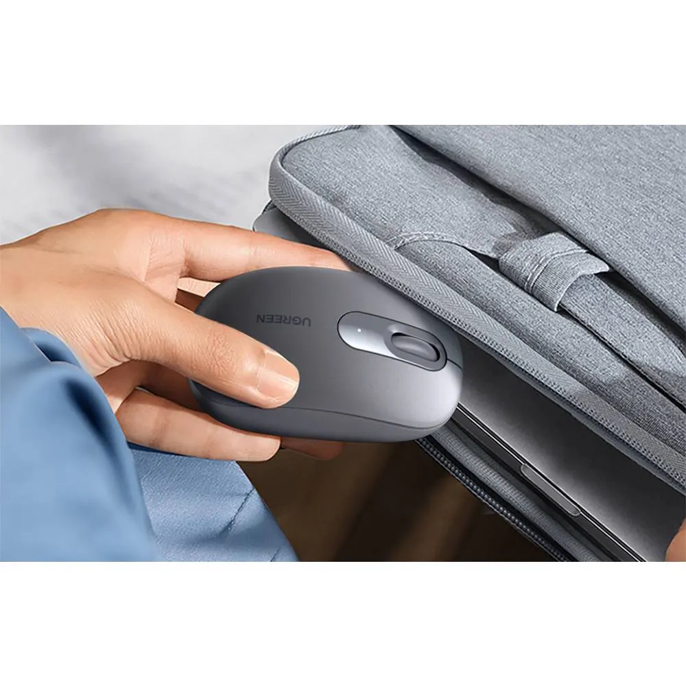 UGREEN MU105 (90669), Wireless, USB, Mouse, Moonlight Gray
