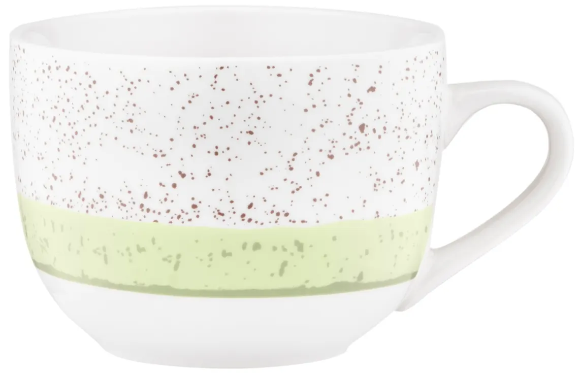ARDESTO Mug Siena, 500ml, porcelain, white-green
