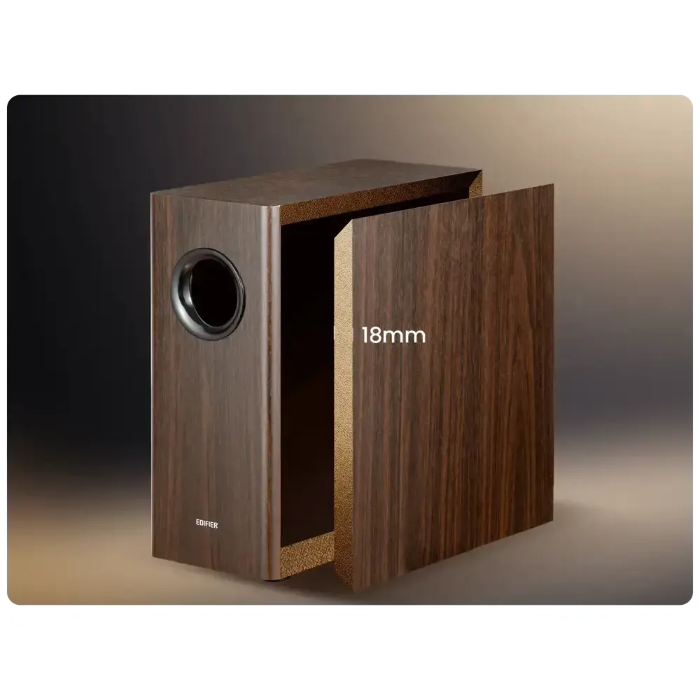 საბვუფერი Edifier T5s, 70W, RCA, Powered Subwoofer, Brown