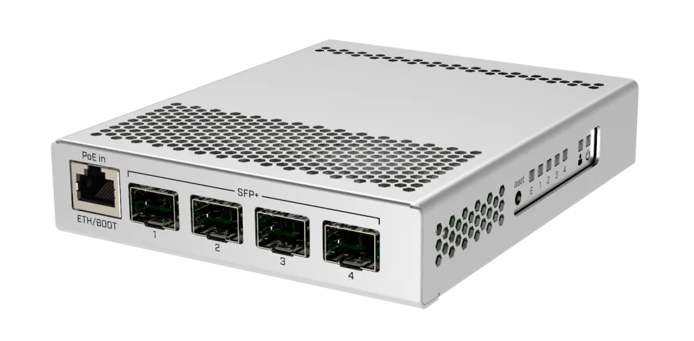 მართვადი სვიჩი - CRS305, L3, 1G, 4S+, MikroTik CRS305-1G-4S+IN