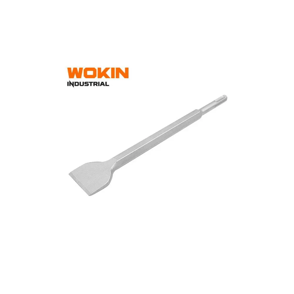 სატეხი ბრტყელი Wokin 752840, SDS-Plus Flat Chisel (INDUSTRIAL), Silver