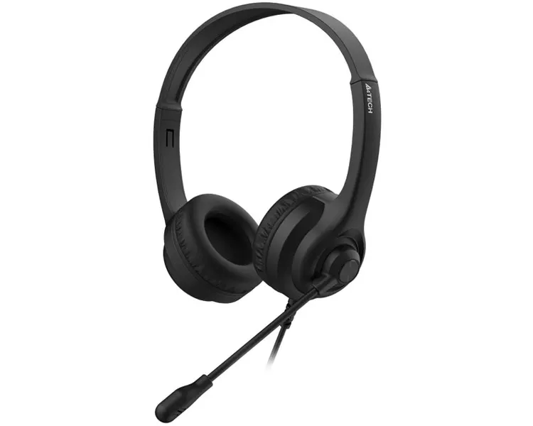 ყურსასმენი A4tech HU-8 USB Stereo Headset With Mic Black