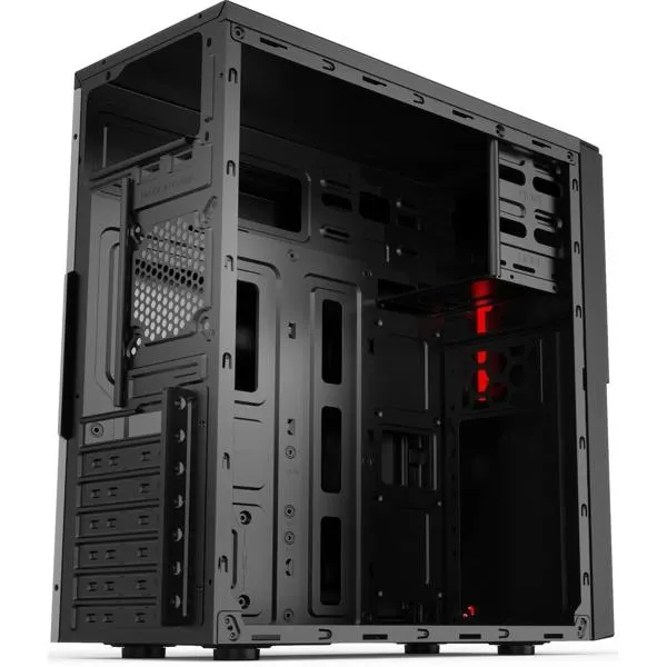 ქეისი კვების ბლოკით 2E-E1903U-400, Computer case 2Е ALFA (E1903U-400) with PSU 2EATX400 MidT,2xUSB2.0,1xUSB3.0 black