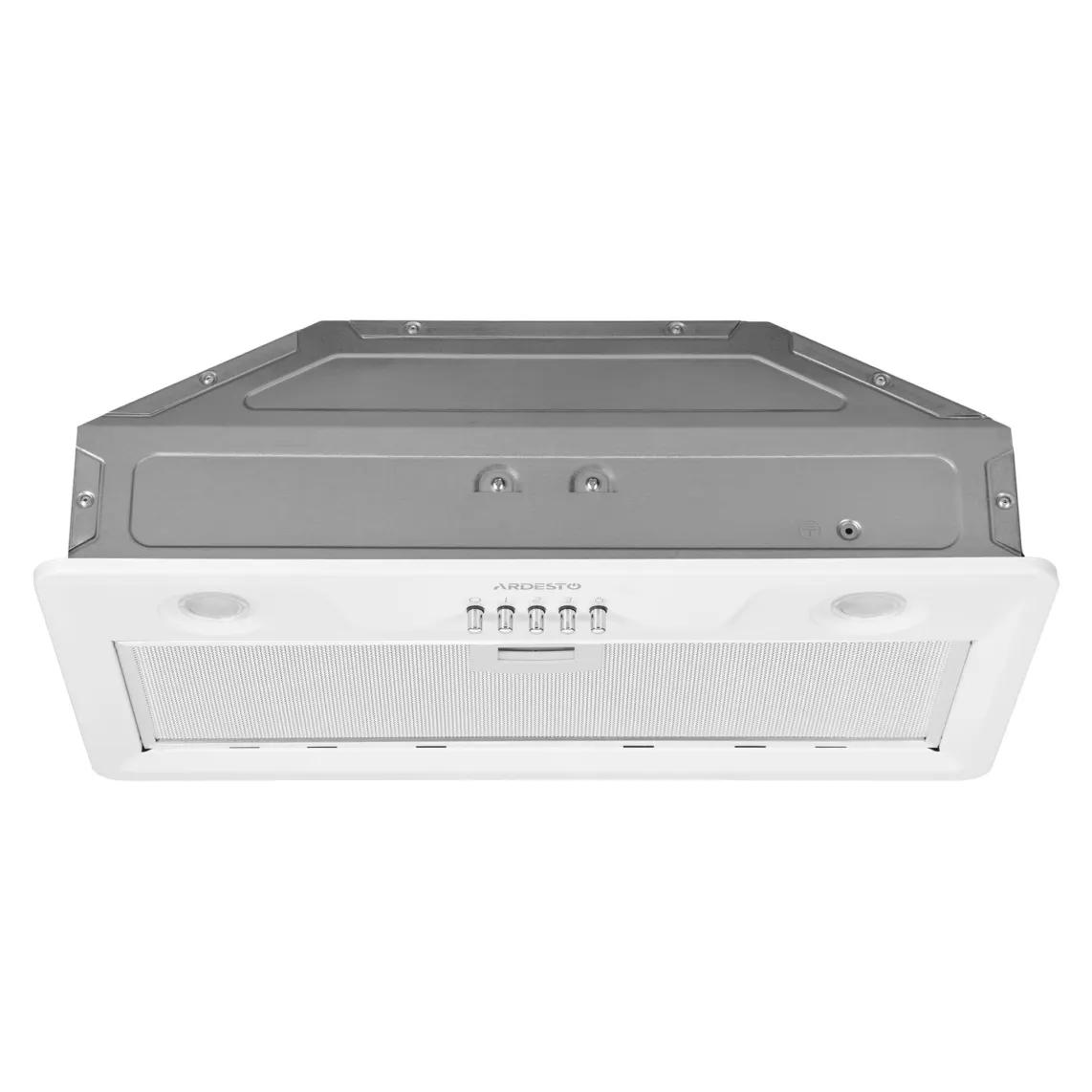 გამწოვი ARDESTO Hood integrated HFI-F700MW, 52cm, 450m3h, metal, 2x1W LED, button, white