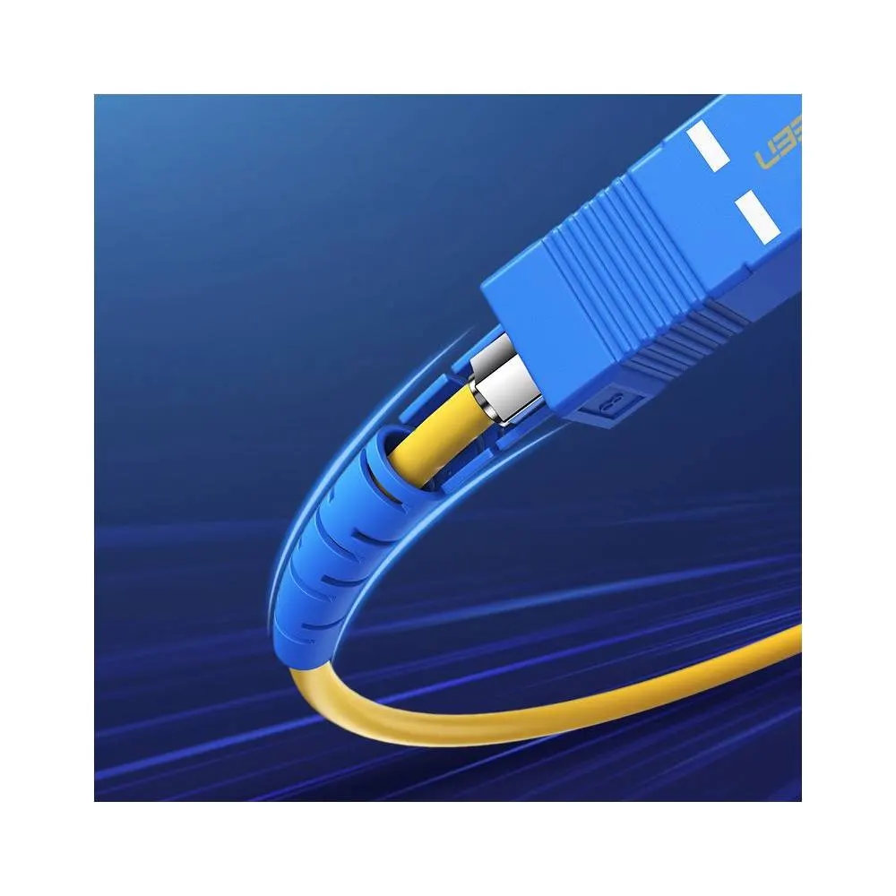 ოპტიკური ქსელის კაბელი UGREEN NW129 (70662) FC/UPC To FC/UPC Simplex Single Mode Fiber Optic Patch Cable 3M
